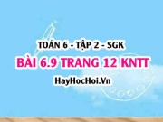 Bài 6.9 trang 12 Toán 6 Tập 2 Kết nối tri thức